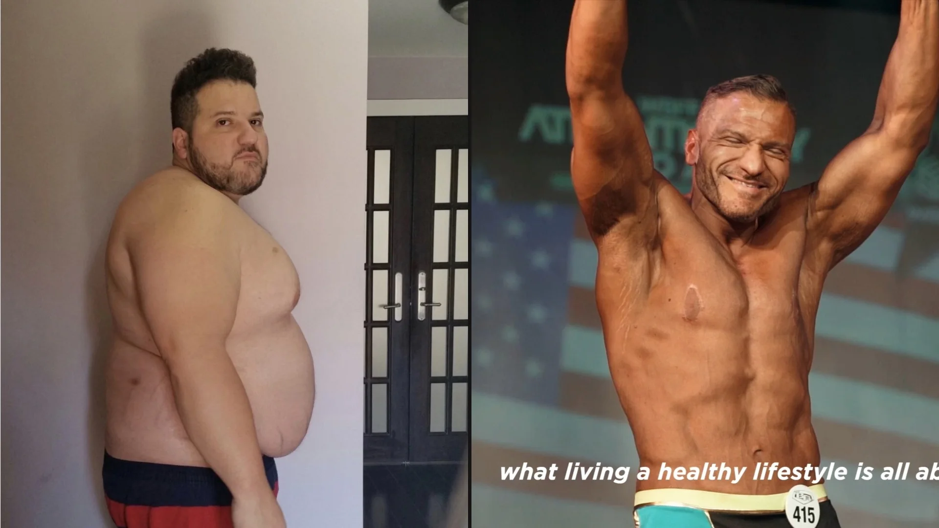 From Fat Lolli to 6 Pack Lolli: before and after