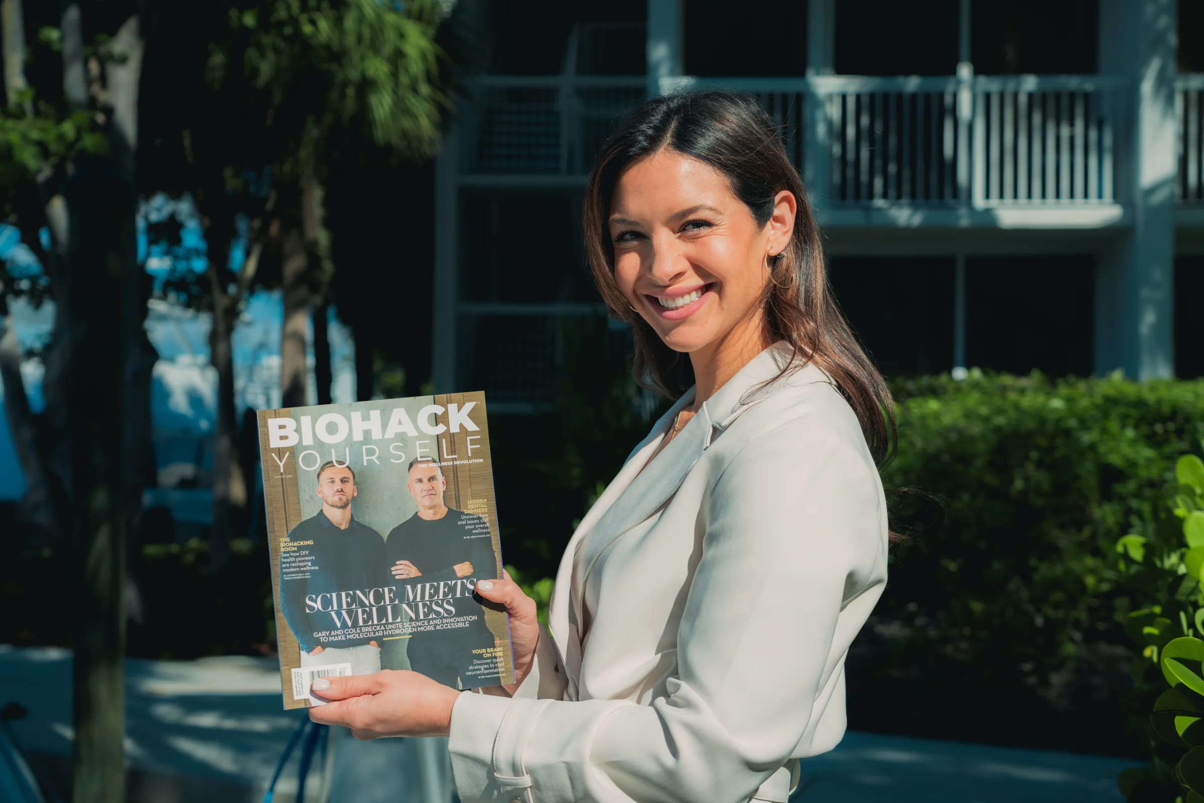 Dr. Sylvia Zannis with Biohack Yourself magazine
