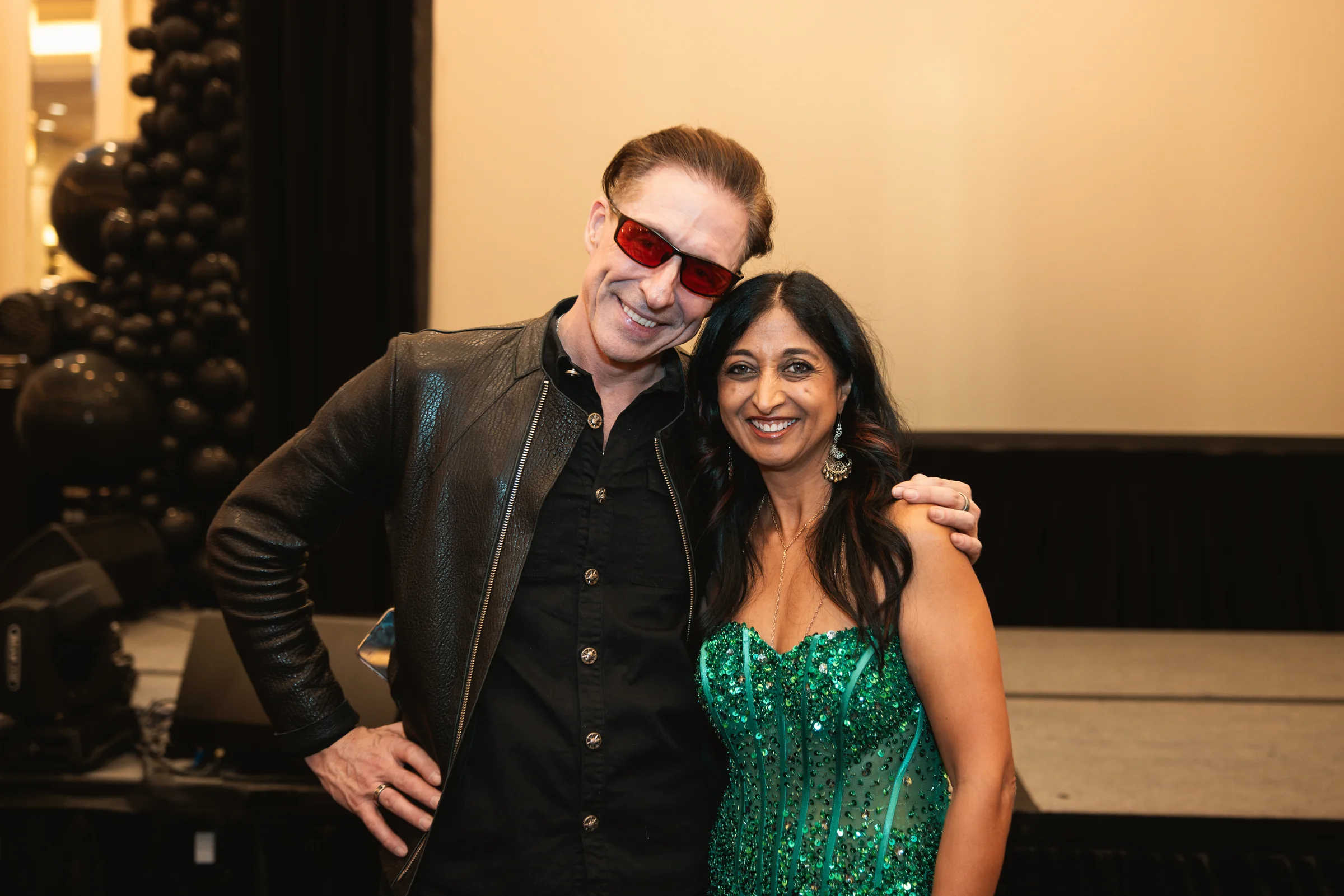 Two guests at the world premiere of Biohack Yourself